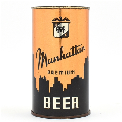 Manhattan Beer 4-Panel Instructional Flat Top Drinking Cup 94-23 USBCOI 517