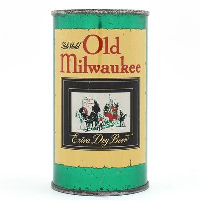 Old Milwaukee Beer Flat Top SCARCE CLEAN 107-24