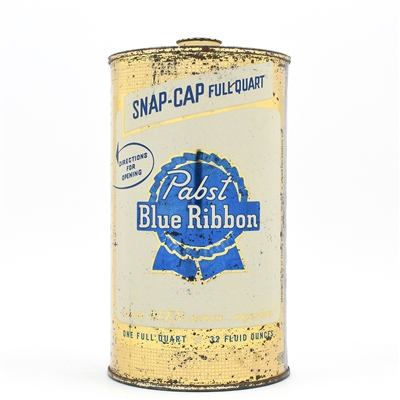 Pabst Blue Ribbon Quart Snap Cap 5 CENTS OFF LID MILWAUKEE 217-3