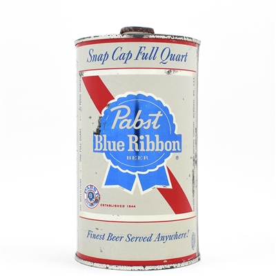 Pabst Blue Ribbon Quart Snap Cap BLANK SILVER TOP MILWAUKEE 217-6