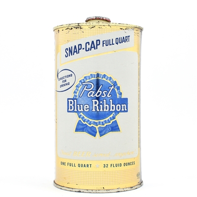 Pabst Blue Ribbon Quart Snap Cap BLANK TOP MILWAUKEE 217-3