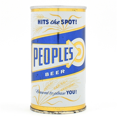 Peoples Beer Flat Top EASY OPEN TOP 113-8