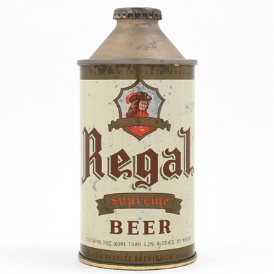 Regal Beer Cone Top BLUE BACKGROUND 181-14