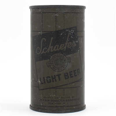 Schaefer Beer Olive Drab Flat Top WITHDRAWN FREE 127-40