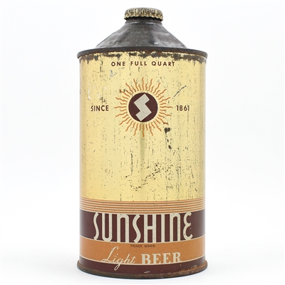 Sunshine Beer Quart Cone Top 219-12