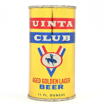 Uinta Club Beer 11 Ounce Flat Top TOUGH AND CLEAN 142-9
