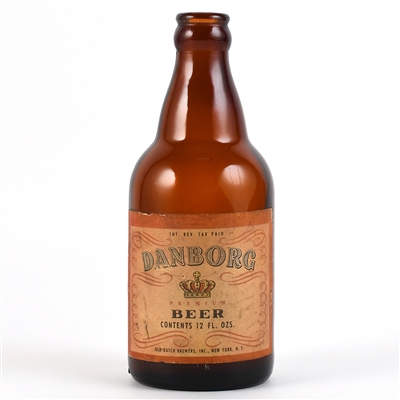 Danborg Beer 1930s Steinie Bottle
