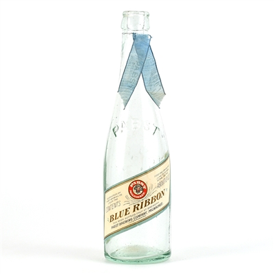 Pabst Blue Ribbon Pre-Prohibition Bottle WITH CLOTH NECK RIBBON