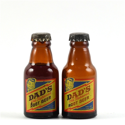 Dads Root Beer ACL Mini Bottle Lot of 2