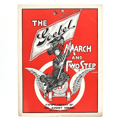 Goebel March and Two-Step Pre-Prohibition 4-page Sheet Music