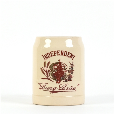 Independent Burg Brau Pre-Prohibition Ceramic Mug