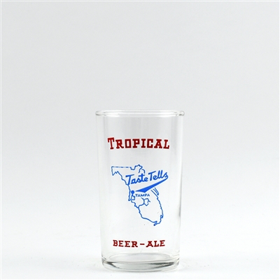 Tropical Beer-Ale 1940s ACL Glass