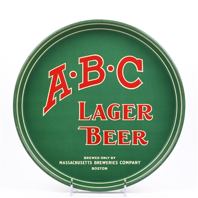 ABC Beer Pre-Prohibition Serving Tray BOSTON RARE GEM