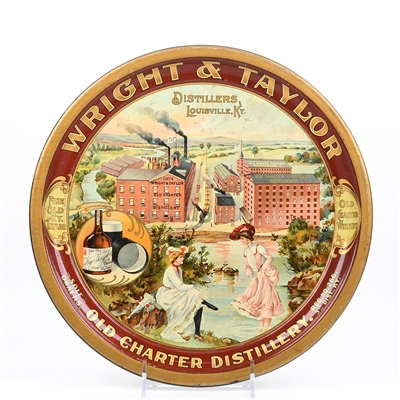 Wright and Taylor Pre-Prohibition Whiskey Serving Tray