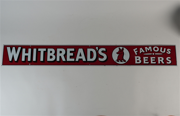 Whitbreads Famous Beers Porcelain Sign OUTSTANDING