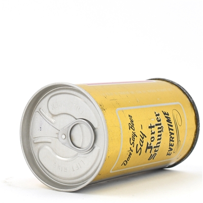 Fort Schuyler Beer Zip Top  WHITE TEXT ACTUAL 65-34 POSSIBLY UNIQUE