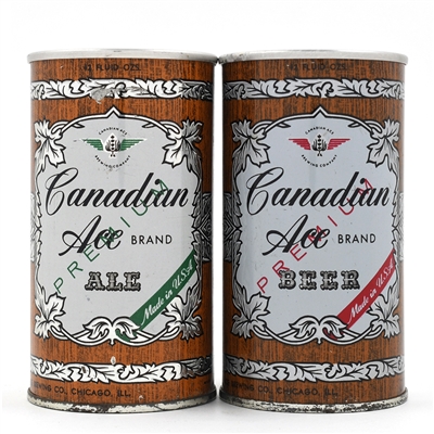 Canadian Ace Ale and Beer Fan Tabs Lot of 2