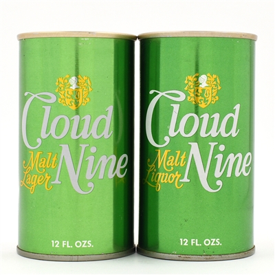 Cloud Nine Malt LAGER and Malt Liquor Pull Tabs Lot of 2