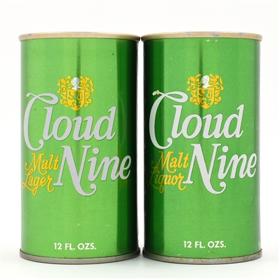 Cloud Nine Malt LAGER and Malt Liquor Pull Tabs Lot of 2