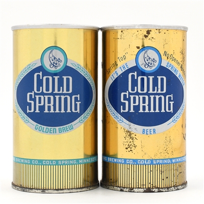 Cold Spring Beer Early Pull Tabs Lot of 2 Different GOLDEN BREW SCARCE