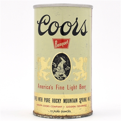 Coors Beer Pull Tab 57-3 SCARCE LAST STEEL COORS CAN