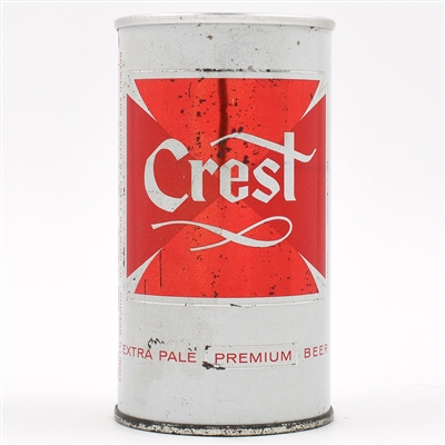 Crest Beer Zip Top UNLISTED AS A ZIP LIKE USBC 52-13 POSSIBLY UNIQUE