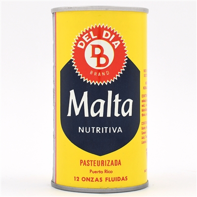 Del Dia Malta Pull Tab PUERTO RICO SCARCE ACTUAL 58-28