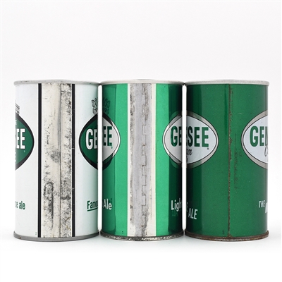 Genesee Ale Zip and Pull Tabs Lot of 3 Different