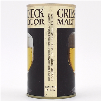 Griesedieck Malt Liquor Test Pull Tab 233-6 RARE