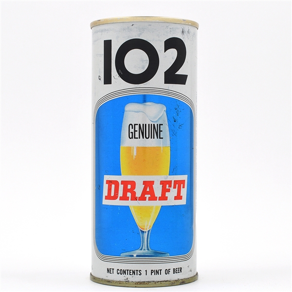 102 Draft 16 Ounce Pull Tab YELLOW GLASS WITH ZIP CODE 160-20