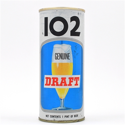 102 Draft 16 Ounce Pull Tab YELLOW GLASS WITH ZIP CODE 160-20
