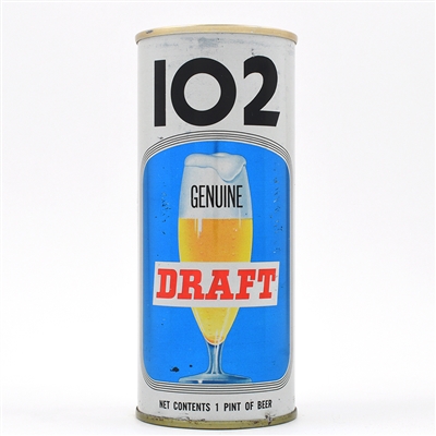 102 Draft 16 Ounce Pull Tab YELLOW GLASS WITH ZIP CODE 160-20