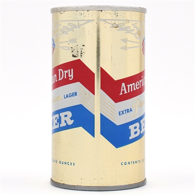 American Dry Beer Pull Tab METALLIC WITH ZIP CODE UNLISTED