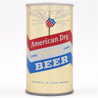 American Dry Beer Pull Tab METALLIC WITH ZIP CODE UNLISTED