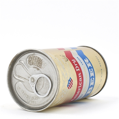 American Dry Beer Pull Tab METALLIC WITH ZIP CODE UNLISTED