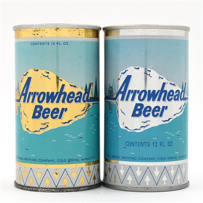 Arrowhead Beer Pull Tabs Lot of 2 Different TOUGH