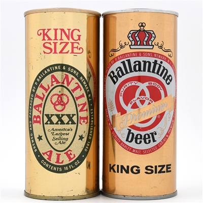 Ballantine Ale and Beer 16 Ounce Pull Tabs Lot of 2