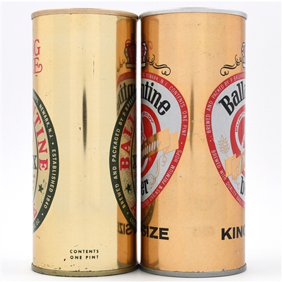 Ballantine Ale and Beer 16 Ounce Pull Tabs Lot of 2