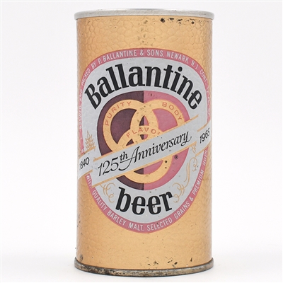 Ballantine Beer Pull Tab 125TH ANNIV SNAKESKIN CAN RARE ACTUAL 36-26