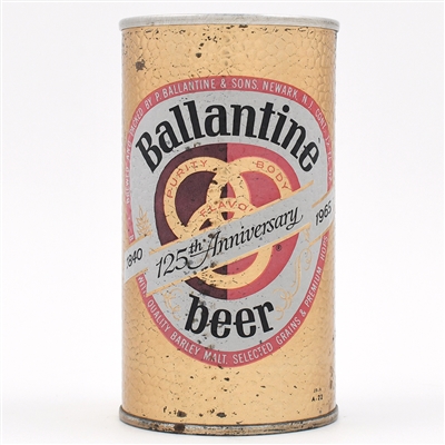 Ballantine Beer Pull Tab 125TH ANNIV SNAKESKIN CAN RARE ACTUAL 36-26
