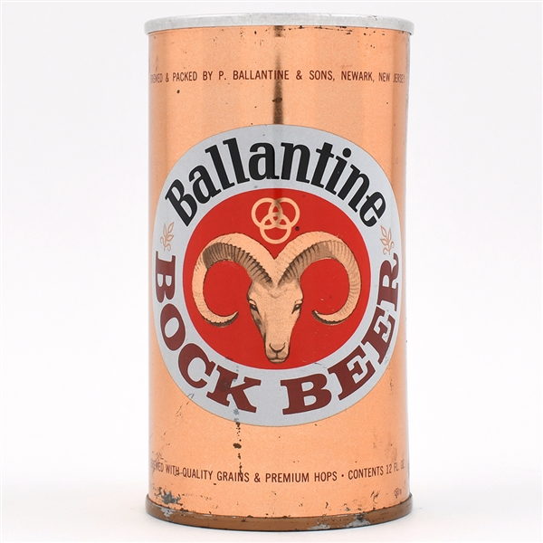 Ballantine Bock Pull Tab METALLIC COPPER 36-38 TOUGH LARGE GOAT