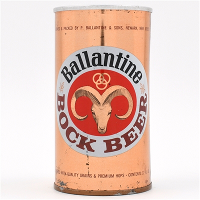 Ballantine Bock Pull Tab METALLIC COPPER 36-38 TOUGH LARGE GOAT