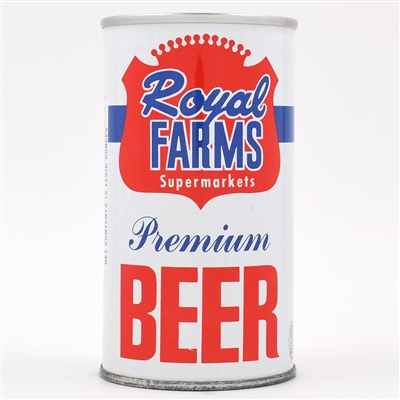 Royal Farms Beer Zip Top UNLISTED AS ZIP MINTY