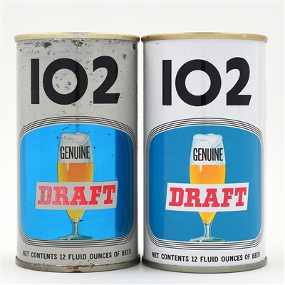 102 Draft Pull Tabs Lot of 2 Different