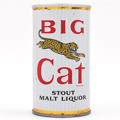 Big Cat STOUT Malt Liquor Zip Top 39-28 TOUGH
