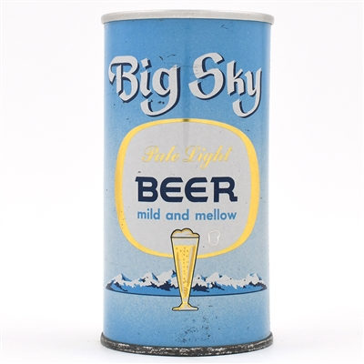Big Sky Beer 11 Ounce Fan Tab 39-40 NO TEXT BOTTOM TOUGH