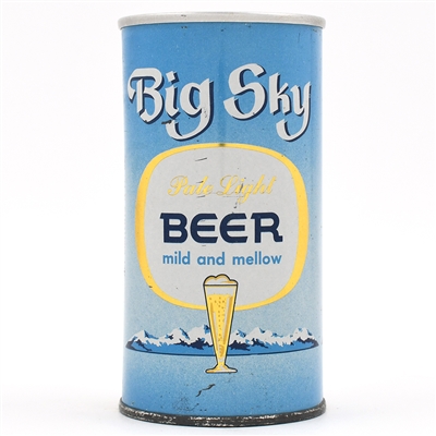 Big Sky Beer 11 Ounce Fan Tab 39-40 NO TEXT BOTTOM TOUGH