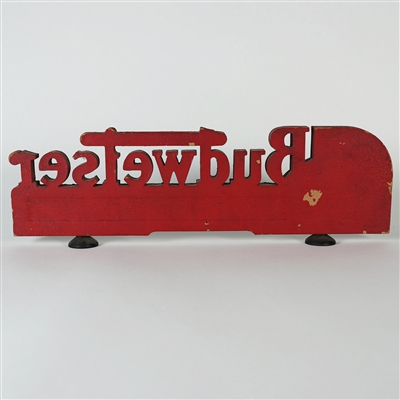 Budweiser King Of Bottled Beer Foil Over Compressed Paper Back Bar