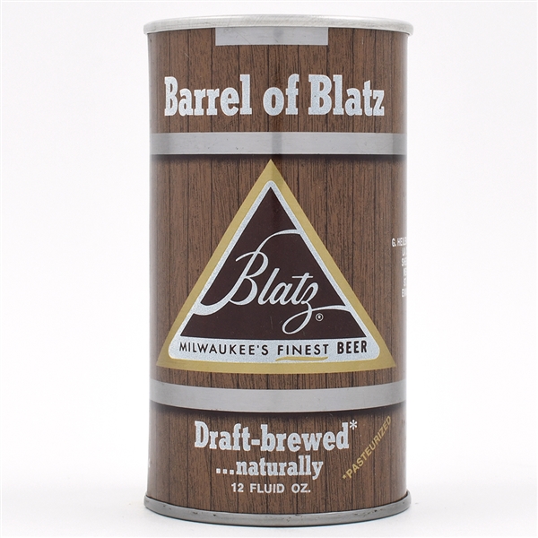 Blatz Draft Beer BARREL OF BLATZ Test Pull Tab 226-34 SCARCE