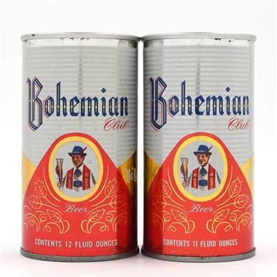 Bohemian Club Beer Early Ring Pull Tabs Lot of 2 Different SCARCE GREAT FALLS